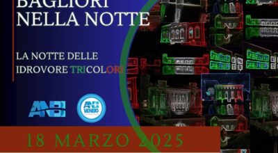 LA NOTTE DEL 18 MARZO, FARI TRICOLORI SULLA SEDE DEL CONSORZIO DI BONIFICA, SUL PNRR E SUL PNIISSI