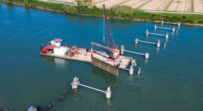 BARRIERA ANTISALE SULL’ADIGE, RIMOSSE LE PARATOIE, AL VIA LA MANUTENZIONE
