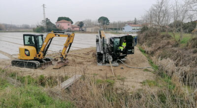 ROSOLINA: CONDOTTO SOTTO LA SP45 PER LA SICUREZZA IDRAULICA DI UN’AREA AGRICOLA A RIDOSSO DEL VILLAGGIO NORGE