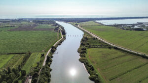 Barriera antisale alla foce dell'Adige (immagine di reportorio)